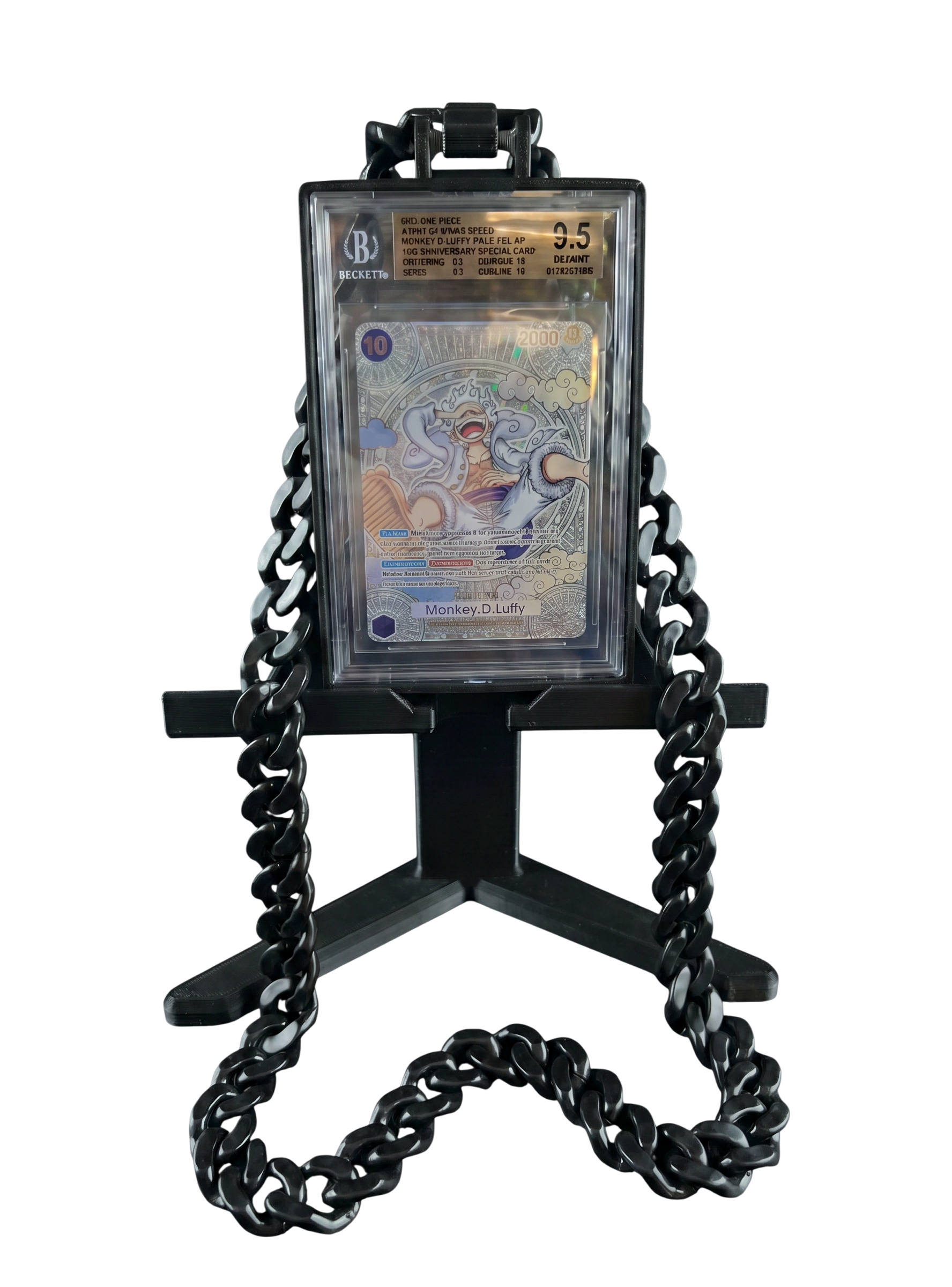 graded card necklace PSA Slab Chain - - Free 3D Print Model allowing you to proudly wear them around your neck Trading Card Display Necklace For