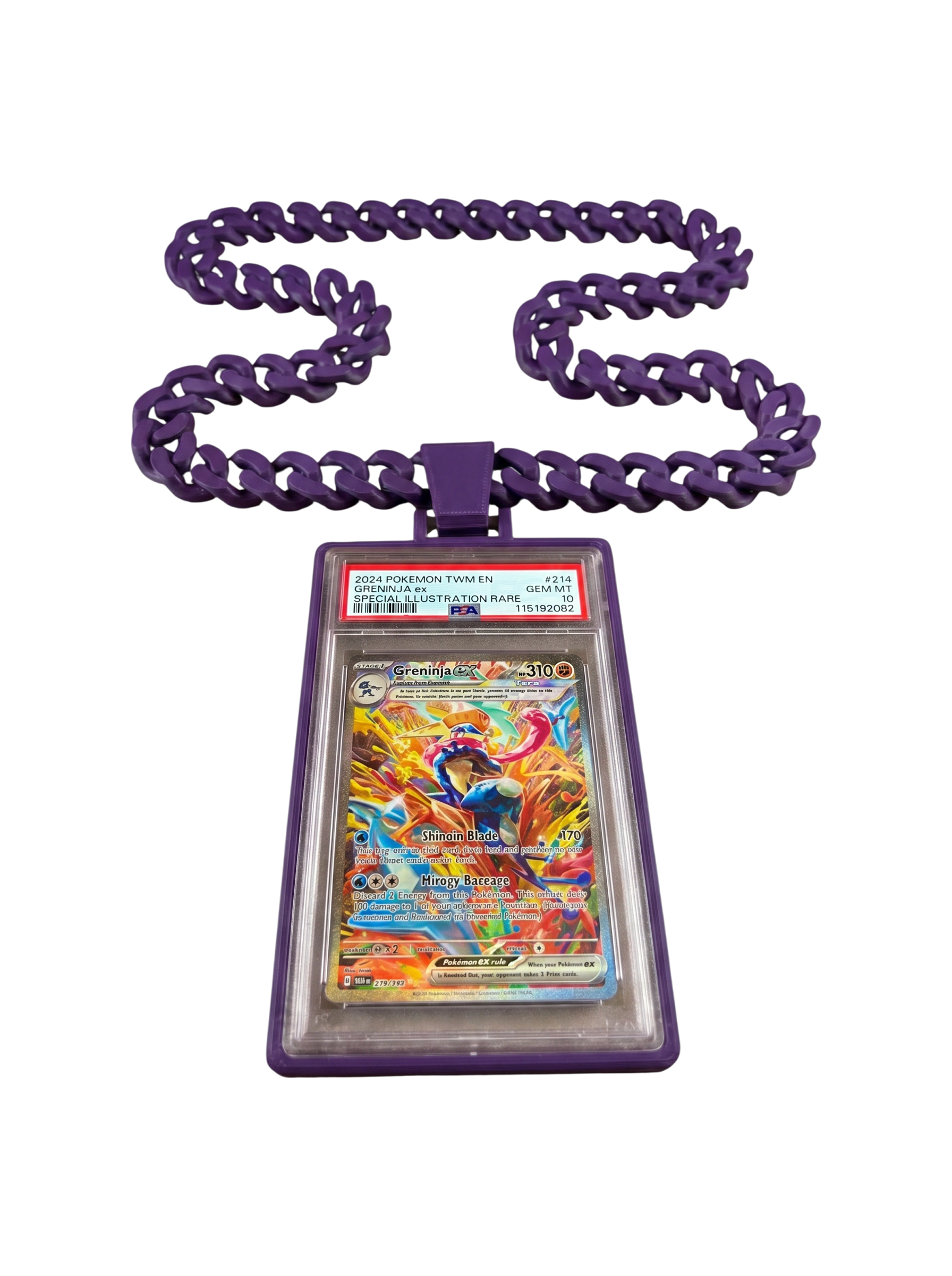 Trading Card Display Necklace For PSA Slabs