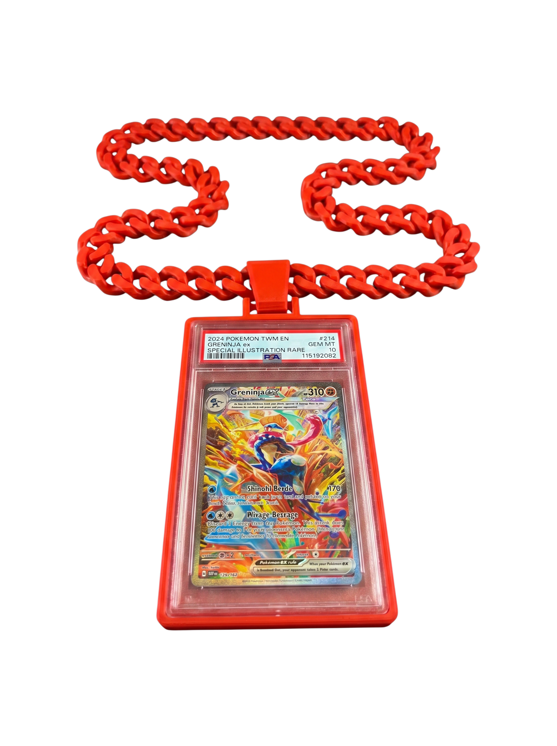 Trading Card Display Necklace For PSA Slabs