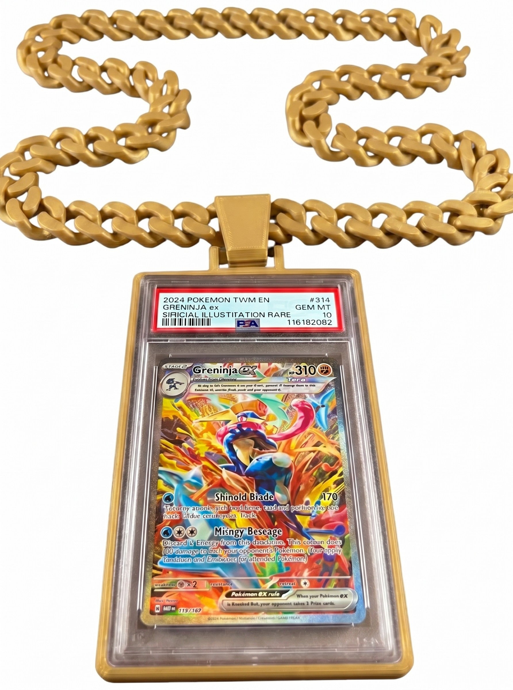 Trading Card Display Necklace For PSA Slabs