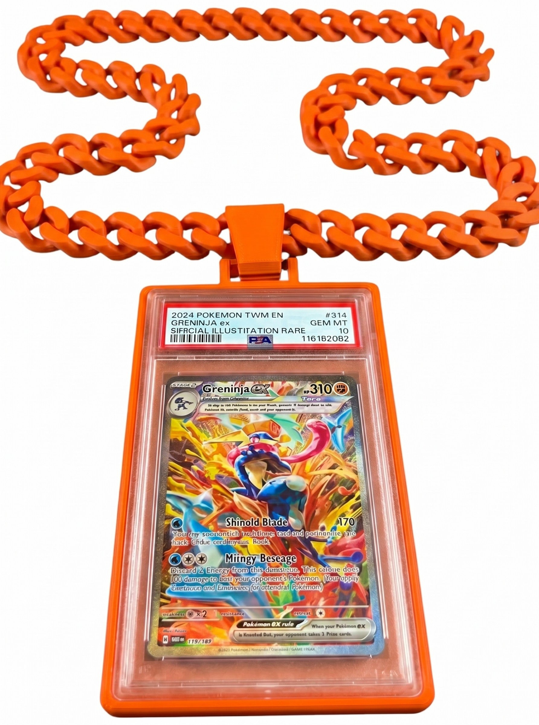 Trading Card Display Necklace For PSA Slabs