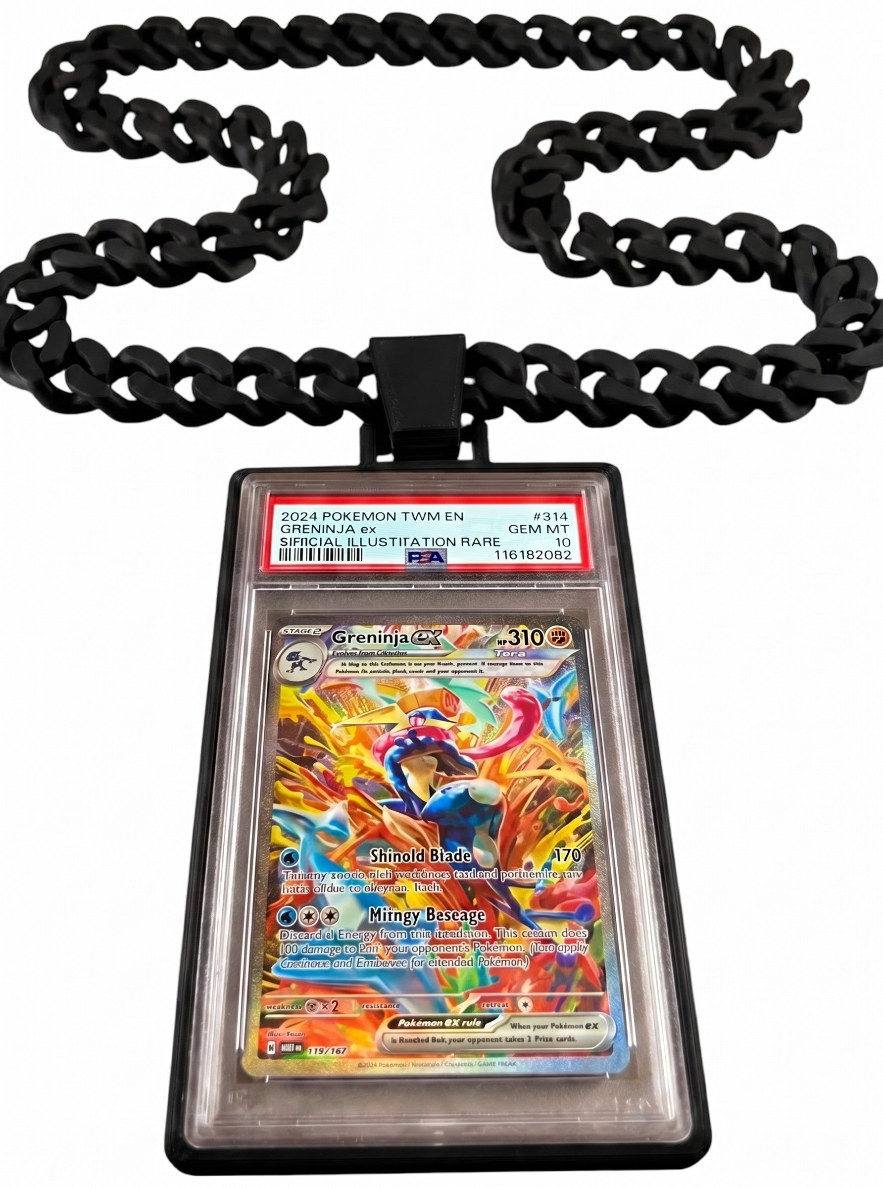Trading Card Display Necklace For PSA Slabs