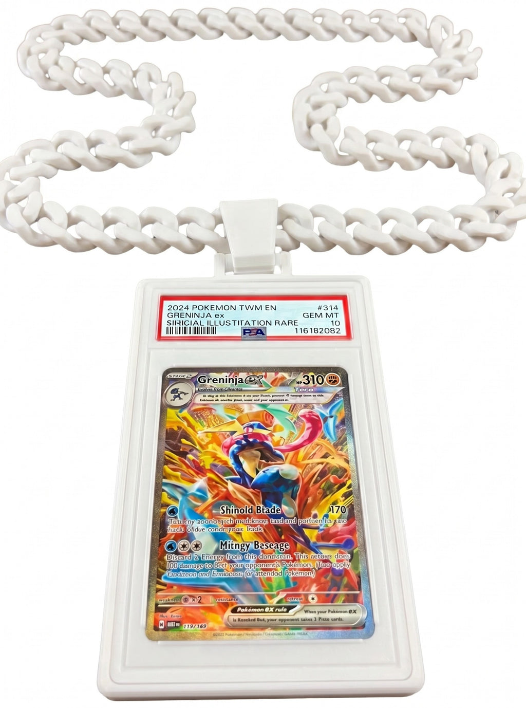 Trading Card Display Necklace For PSA Slabs