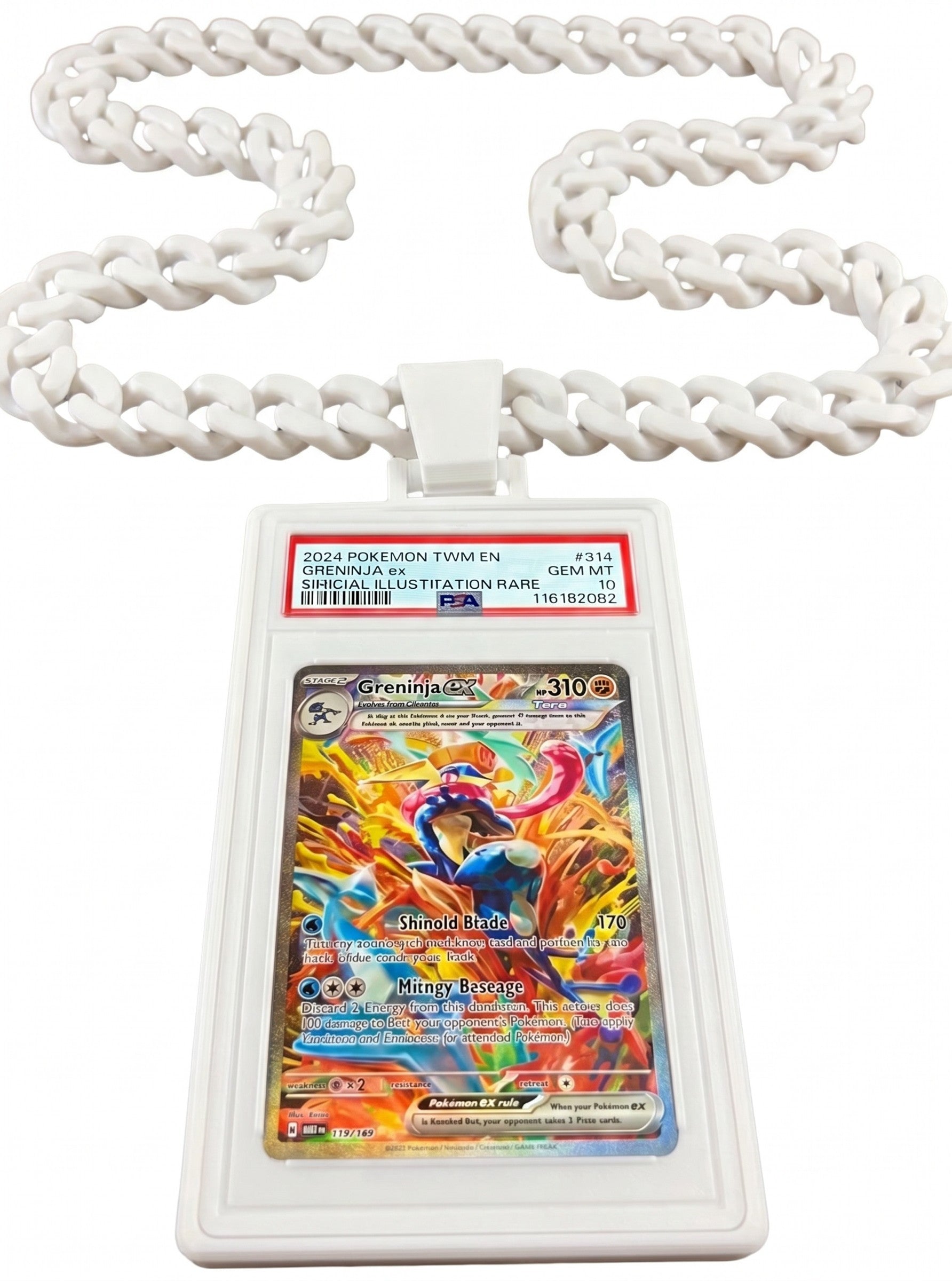 Trading Card Display Necklace For PSA Slabs