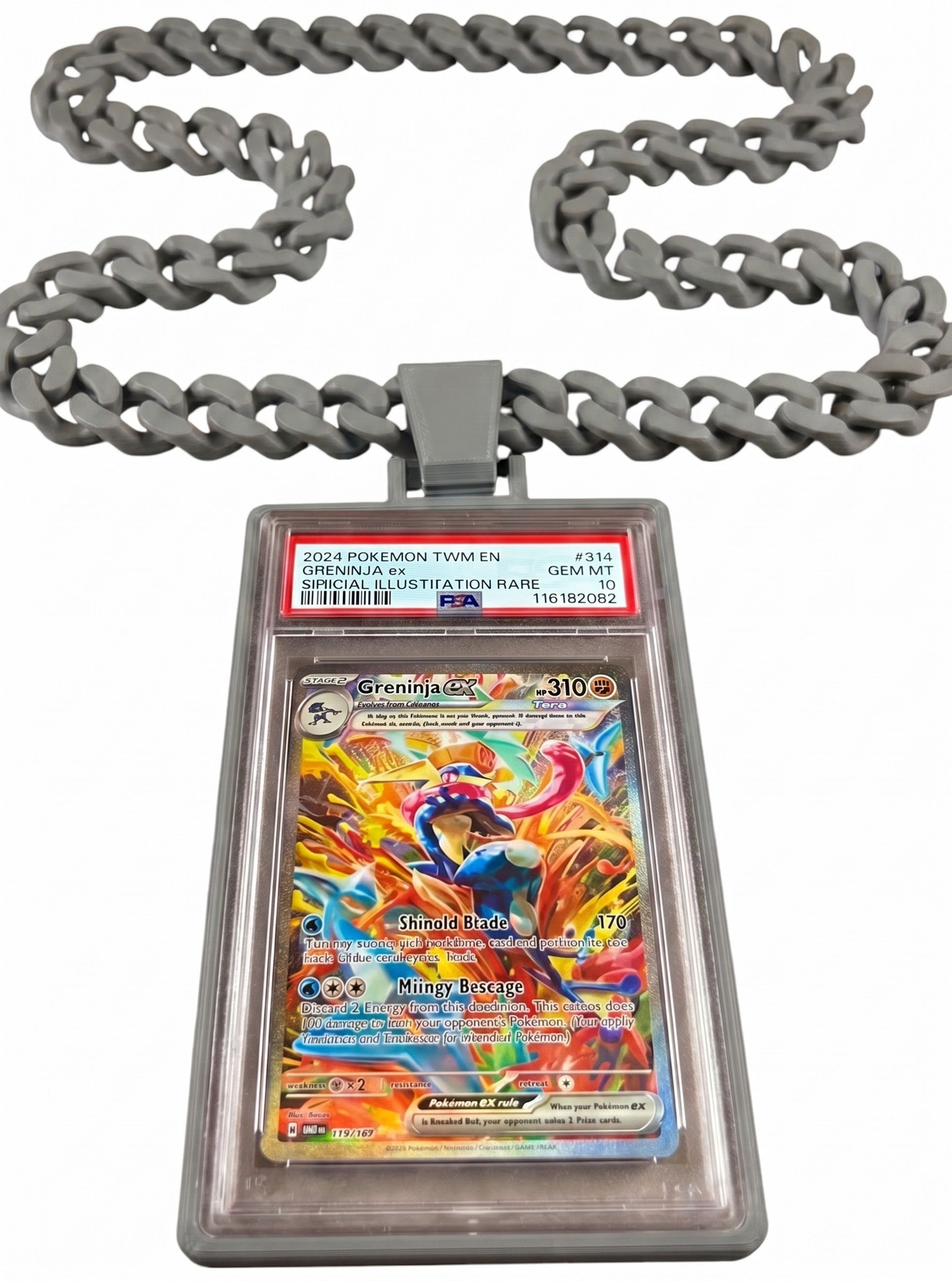 Trading Card Display Necklace For PSA Slabs