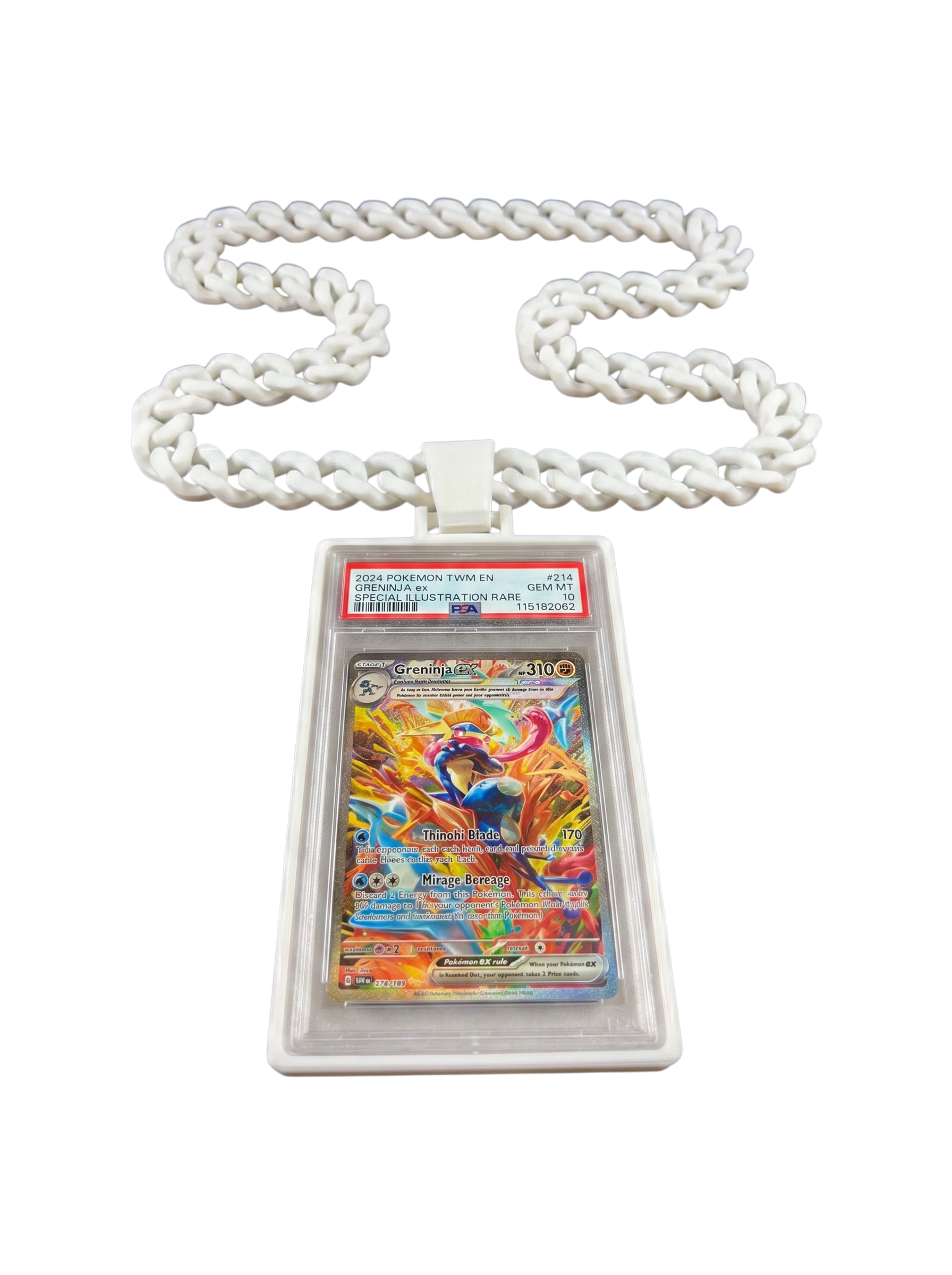 Trading Card Display Necklace For PSA Slabs